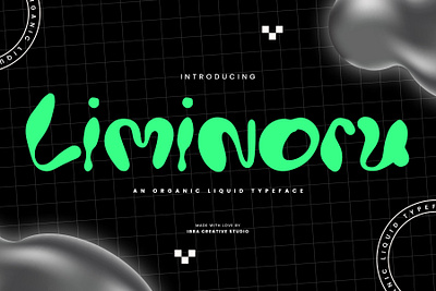 Liminoru – An Organic Liquid Typface bubble font