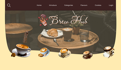 Brew Hub figma ui design web design