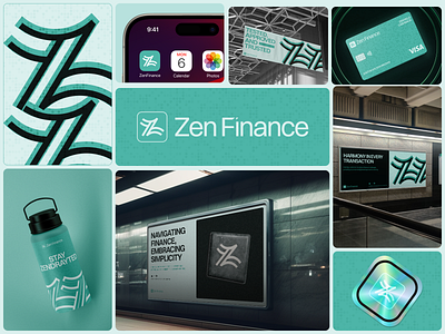 Zen Finance - Brand visual identity for a Canadian Bank brand branding design finance fintech graphic design logo vector