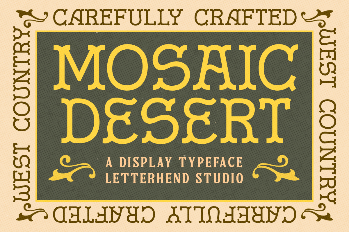 Mosaic Dessert - Display Typeface freebies grunge