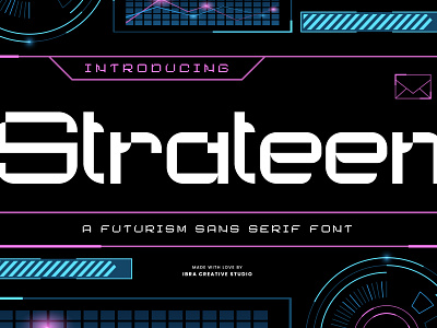 Strateen – a Futurism Sans Serif Font strateen font