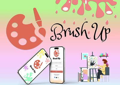 Brush Up figma mobile app ux ui
