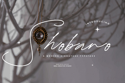 Shobaro – A Modern Signature Typeface monoline brush