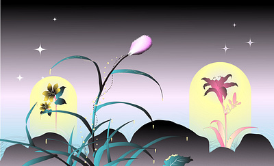 Flower color design graphic illustration inspiration shape visual