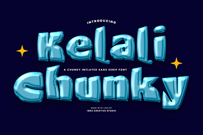 Kelali Chunky – A Chunky Inflated Sans Serif Font chunky font