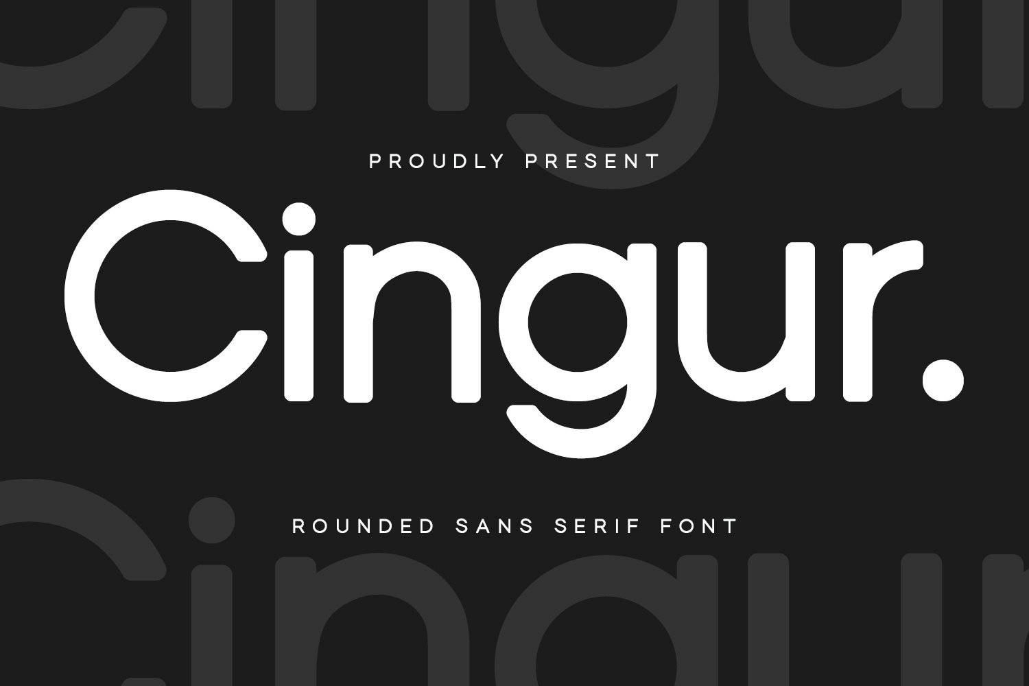 Cingur Rounded Sans Serif Font by Maulana Creative on Dribbble