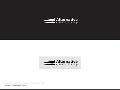 Alternative Advocacy | Construction -consultancy logo design legal