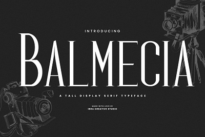 Balmecia – A Tall Display Serif Typeface balmecia font