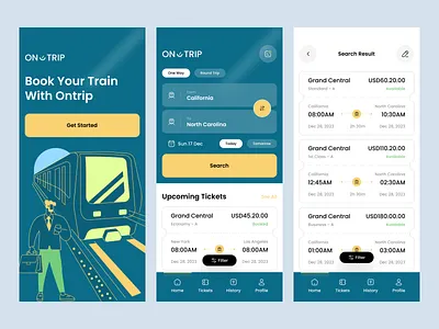 Train Ticket App app appui boarding pass booking booking app clean minimal mobile mobile app public transport public transport app reserve ticketing train train booking train booking app transportation travel ui ux