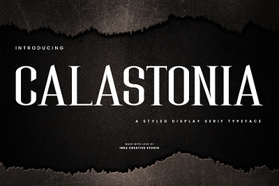 Calastonia – A Styled Display Serif Typeface calastonia font