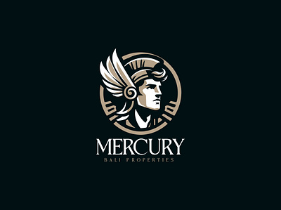 Mercury Bali Properties Logo Design bali logo branding flat graphic design hotel logo illustration logo design logo designer mercury modern professional logo