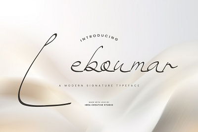 Leboumar – A Modern Signature Typeface monoline brush