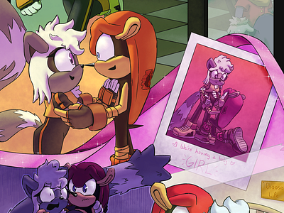 “Expecting Lacey” – Tangle x Mighty in the FUTURE Fanart character characters composition digital fan art final future illustration jesus loves you!!! lacey the lemur mighty mighty the armadillo oc original character sonic sonic the hedgehog tangle tangle the lemur tangle x mighty the mustard seed life