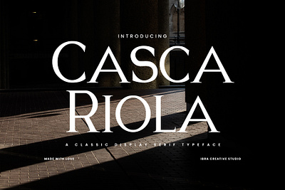 Casca Riola – A Classic Display Serif Typeface casca riola font