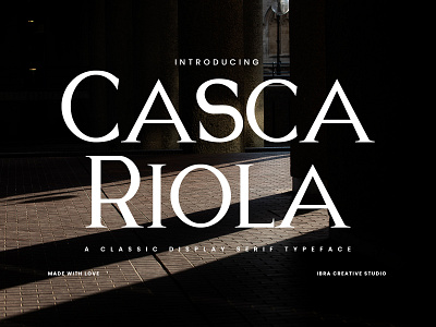 Casca Riola – A Classic Display Serif Typeface casca riola font