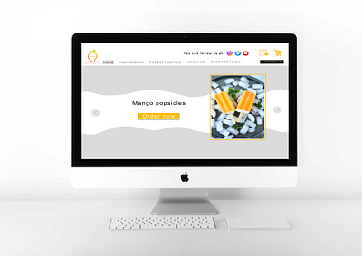 Desktop Website adobe advertisement advertisement campaign branding design desktop website graphic design mangoes photoshop website