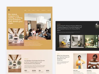 AmbiCraft Interior Designers Agency design graphic design ui uidesign ux we web design website