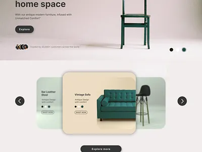 Furniture Landing Page - Daily UI dailyui landingpage saas ui ux