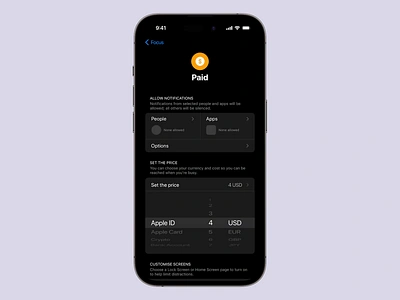 iOS Paid Focus Mode android android app design android app designer app app design app interface app interface designer app ui design app ui designer application application design apps ui design ios iphone mobile mobile app mobile app design mobile applications design mobile ui mobile ui designer