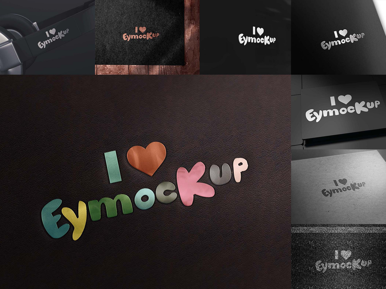 Black Background Logo Mockup by Arun Kumar on Dribbble