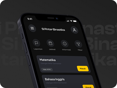 Si Pintar Binastika - Exam Application app education figma mobile ui uidesign