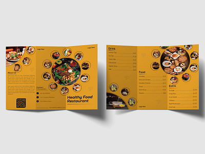 Trifold Brochure Design For Restaurant Menu 3 fold brochure template tri fold brochure size tri fold brochure size in inches