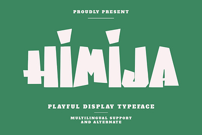 Himija Playful Display Typeface branding display font font fonts graphic design lettering logo nostalgic