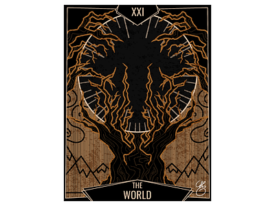 Michel Couvreur - The World 2023 art card digital art illustration michel couvreur tarot the world