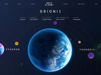 Future Space website landing page | Interactive Web UI design 3d app branding design figma graphic design illustration logo motion graphics planet ui web design website