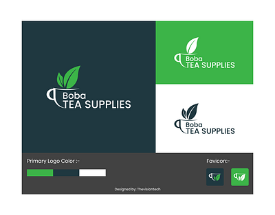 Boba Tea Supplies Logo Design branding graphic design illustration logo typography vector