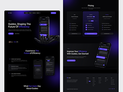 Guideo - Home Page ai ai design ai designer ai web design ai website branding branding designer design graphic design graphic designer product designer ui ui design ui designer ux uxui web web design website website design