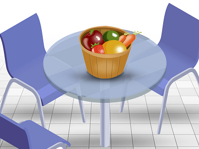 Fruit basket anuj basket design designing fruit basket fruits graphic design illustration photoshop post vector basket vector fruits