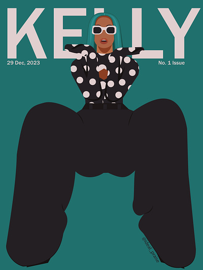 Kelly Rowland 2d art artist black book brand brandillustration branding character clothes cover design fashion female graphic design icon illustration illustrator magazine vector