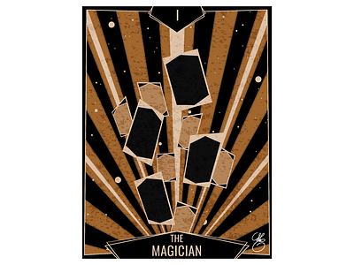 Michel Couvreur - The Magician 2023 art card digital art illustration magic michel couvreur tarot the magician