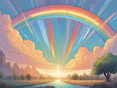 Stunning Rainbow 3 design graphic design illustration vector
