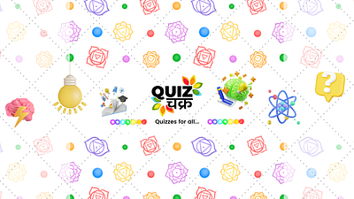 Quiz Chakra Youtube Channel Art Banner branding channel art graphic design illustration