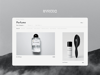 SHOPIFY STORE - BYREDO ecommerce shopify store ui website design