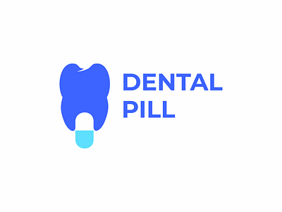 Dental Pill brand branding dental design graphic design medical pill symbol