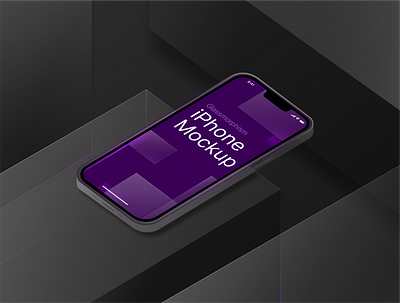 Glassmorphism iPhone Mockup dark darkmode design figma flexible glassmorphism iphone mockup neon versatile