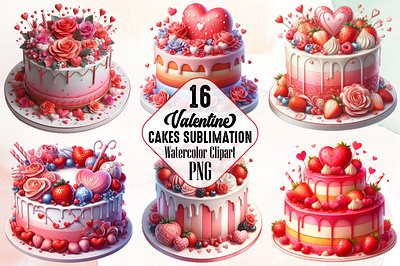 Valentine Clipart Sublimation Clipart 3d animation app branding design graphic design illustration logo ui vector