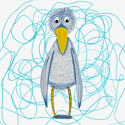 Dird the Bird characterdesign childrensbook childrensillutration digitalpainting illustration imaginaryfriends imagination procreate