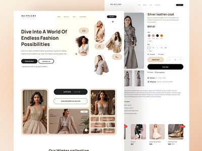 MainPlume | Luxury fashion brand Website Design copywriting design fashion landing page landing page design luxury brand store ui ui design ux web design website design