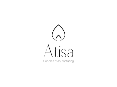 Atisa Logo | Candles Manufacturing atisa branding candle graphic design logo