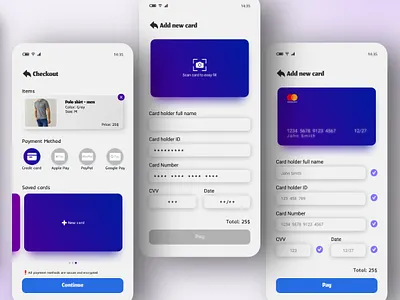 Credit Dard screen design