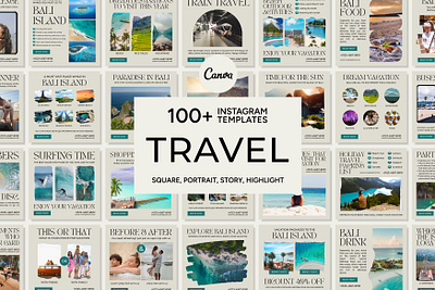 Travel Beige Template 3d animation branding canva bundle canva pack canva posts canva stories design feed instagram graphic design holiday illustration logo motion graphics travel traveling ui ux vacation vector