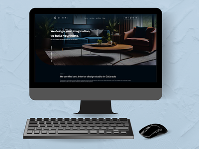 INTIHOME - Interior Design Studio Homepage Design branding business website design studio homepage design studio website homepage homepage design homepage modern interior design website studio website ui ui ux website ux web design