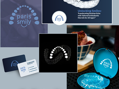 Paris smily - Branding brand identity branding graphic design logo social media kit ui