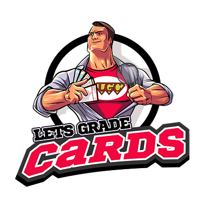 Lets Grade Cards Logo brandig design graphic design illustration logo