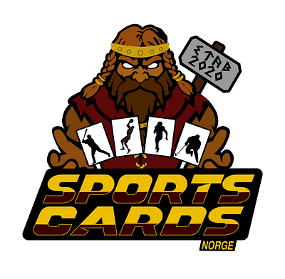 Sports Cards Norge branding design graphic design illustration logo sports vector viking