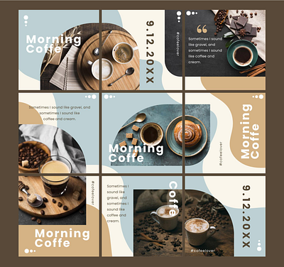 Instagram Feed brandinbg branding coffee post design drink feed graphic design illustration instagram logo minimal sleek post trendy ui uidesign